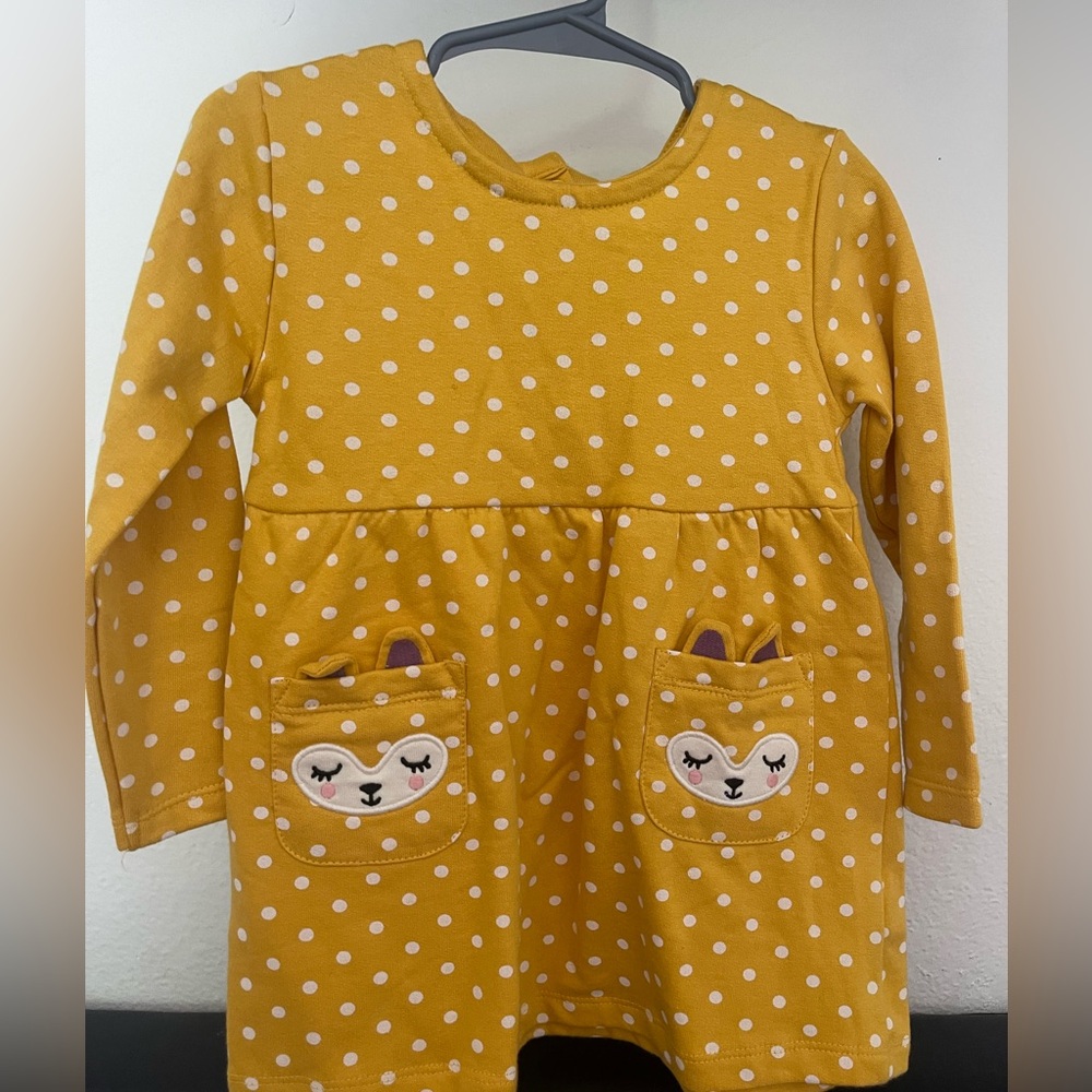 Koala Kids Yellow Polka Dot & Purple Dresses